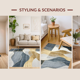 Chic Minimalist Grey Gold Design(Gray)