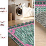 Cozy Vintage Geometric Composition(Green)