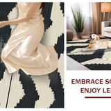 Sophisticated Black and Beige Tiling(Black)