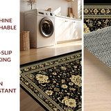 Whimsical Black and Ivory Tiled Design(Black)