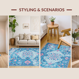 Lively Retro Botanical Composition(Blue)