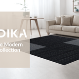 Ultra Soft Area Rug, Non Slip, Stain Resistant, Washable Area Rugs for Living Room, Bedroom, Sleek Contemporary Minimalist Style(Gray)