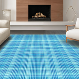 Elegant Minimalist Check Motif(Blue)