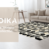 Ultra Soft Area Rug, Non Slip, Stain Resistant, Washable Area Rugs for Living Room, Bedroom, Rustic Earthy Abstract Pattern(Beige)