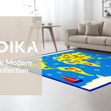 Interactive Colorful World Map Layout(Blue)