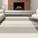 Ultra Soft Area Rug, Non Slip, Stain Resistant, Washable Area Rugs for Living Room, Bedroom, Unique Earth Tone Graphic Pattern(Beige)
