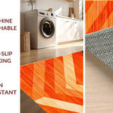 Ultra Soft Area Rug, Non Slip, Stain Resistant, Washable Area Rugs for Living Room, Bedroom, Bold Shaggy Earthy Visual Appeal(Orange)