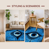 Chic Colorful Tiled Artwork(Blue)
