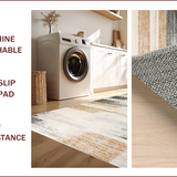 Ultra Soft Area Rug, Non Slip, Stain Resistant, Washable Area Rugs for Living Room, Bedroom, Chic Distressed Animal Motif(Gray)