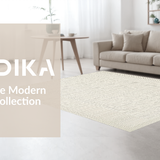 Ultra Soft Area Rug, Non Slip, Stain Resistant, Washable Area Rugs for Living Room, Bedroom, Artisan Crafted Minimalist Style(Beige)