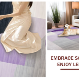 Ultra Soft Area Rug, Non Slip, Stain Resistant, Washable Area Rugs for Living Room, Bedroom, Playful Colorful Crescent(Purple)