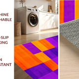 Ultra Soft Area Rug, Non Slip, Stain Resistant, Washable Area Rugs for Living Room, Bedroom, Artistic Energetic Motion Elements(Purple)