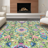 Colorful Retro Patterned Motif(Green)