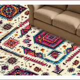 Ultra Soft Area Rug, Non Slip, Stain Resistant, Washable Area Rugs for Living Room, Bedroom, Vibrant Patterned Bedroom Carpet for Modern Homes(Beige)