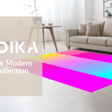 Ultra Soft Area Rug, Non Slip, Stain Resistant, Washable Area Rugs for Living Room, Bedroom, Whimsical Rainbow Fluffy Aesthetic(Pink)