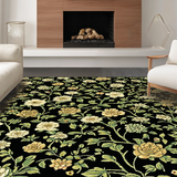 Dynamic Retro Flower Aesthetic(Black)