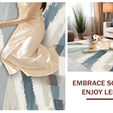 Ultra Soft Area Rug, Non Slip, Stain Resistant, Washable Area Rugs for Living Room, Bedroom, Sleek Minimalist Gray Shag Pattern(Beige)