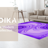Ultra Soft Area Rug, Non Slip, Stain Resistant, Washable Area Rugs for Living Room, Bedroom, Lively Purple Watercolor Fusion(Purple)