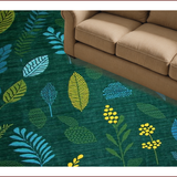 Ultra Soft Area Rug, Non Slip, Stain Resistant, Washable Area Rugs for Living Room, Bedroom, Contemporary Dark Green Patterns(Green)