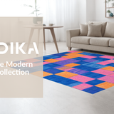 Contemporary Colorful Symmetric Layout(Blue)