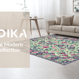 Elegant Green Floral Touch(Ivory)