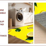 Ultra Soft Area Rug, Non Slip, Stain Resistant, Washable Area Rugs for Living Room, Bedroom, Charming Citrus Aesthetic Delight(Yellow)
