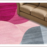Ultra Soft Area Rug, Non Slip, Stain Resistant, Washable Area Rugs for Living Room, Bedroom, Modern Abstract Marble Texture(Pink)