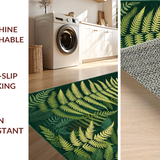 Ultra Soft Area Rug, Non Slip, Stain Resistant, Washable Area Rugs for Living Room, Bedroom, Rustic Textured Earthy Tones(Green)