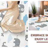 Ultra Soft Area Rug, Non Slip, Stain Resistant, Washable Area Rugs for Living Room, Bedroom, Modern Pastel Animal Design(Gray)