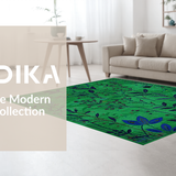 Contemporary Leaf Print(Green)