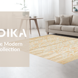 Ultra Soft Area Rug, Non Slip, Stain Resistant, Washable Area Rugs for Living Room, Bedroom, Rustic Tan Distressed Pattern(Beige)