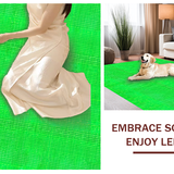 Ultra Soft Area Rug, Non Slip, Stain Resistant, Washable Area Rugs for Living Room, Bedroom, Fresh Contemporary Animal Illustrations(Green)