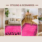 Playful Fluffy Leopard Texture(Pink)