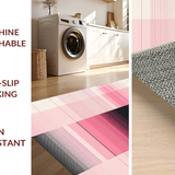 Ultra Soft Area Rug, Non Slip, Stain Resistant, Washable Area Rugs for Living Room, Bedroom, Dynamic Modern Artful Color Fusion(Pink)
