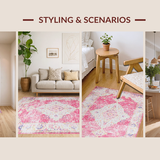 Gently Worn Timeless Geometric Style(Pink)