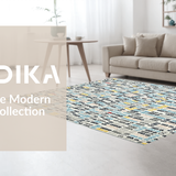 Ultra Soft Area Rug, Non Slip, Stain Resistant, Washable Area Rugs for Living Room, Bedroom, Contemporary Fun Quote Bathroom Piece(Blue)