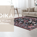 Luxurious Dappled Floral Composition(Black)