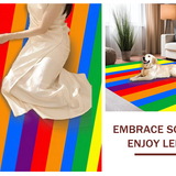 Bright Colorful Geometric Play Surface(Red)