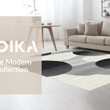 Trendy Fluid Geometric Arrangement(Gray)