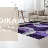 Ultra Soft Area Rug, Non Slip, Stain Resistant, Washable Area Rugs for Living Room, Bedroom, Vibrant Cozy Purple Hue(Purple)