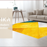 Ultra Soft Area Rug, Non Slip, Stain Resistant, Washable Area Rugs for Living Room, Bedroom, Vibrant Yellow Kitchen Stain-Resistant Decorative Rug(Yellow)