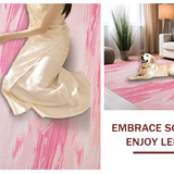 Ultra Soft Area Rug, Non Slip, Stain Resistant, Washable Area Rugs for Living Room, Bedroom, Modern Dreamy Gradient Finish(Pink)