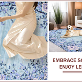 Ultra Soft Area Rug, Non Slip, Stain Resistant, Washable Area Rugs for Living Room, Bedroom, Dreamy Colorful Modern Motif(Blue)