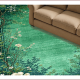 Intricate Botanical Leaf Motif(Green)