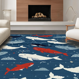 Dynamic Nautical Scene Artwork(Blue)