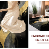 Elegant Black White Artful Display(Black)