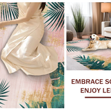 Ultra Soft Area Rug, Non Slip, Stain Resistant, Washable Area Rugs for Living Room, Bedroom, Unique Ethereal Wave Patterns(Pink)