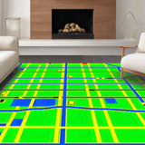 Whimsical Traffic Route Imagery(Green)