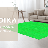 Ultra Soft Area Rug, Non Slip, Stain Resistant, Washable Area Rugs for Living Room, Bedroom, Fresh Contemporary Animal Illustrations(Green)