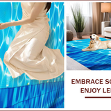 Ultra Soft Area Rug, Non Slip, Stain Resistant, Washable Area Rugs for Living Room, Bedroom, Chic 3D Water-Inspired Motif(Blue)